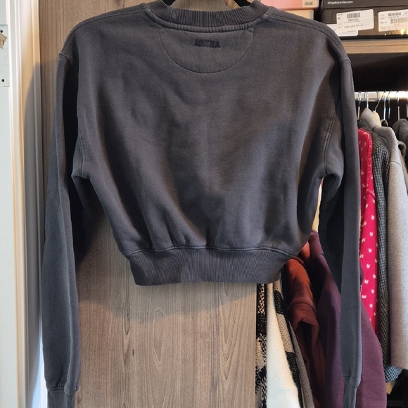 NWT Aritzia Cozy Sweatfleece Perfect Crop Sweatshirt - Picture 3 of 8